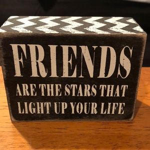 Friends wooden sign